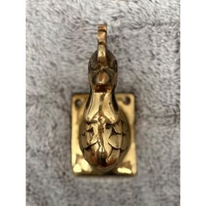 Vintage Solid Brass Rooster Door Knocker Farmhouse Decorative Entryway Hardware